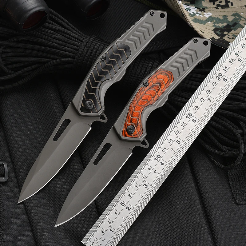 

9.10'' Folding Pocket Knife Military Outdoor Survival Tactical Knifes Camping Hiking Hunting Knives For Self-defense EDC Tools