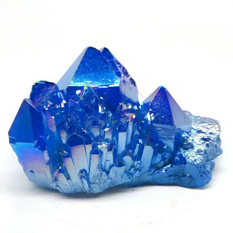 

Natural Beautiful Aura Blue Cluster Healing Energy Crystal