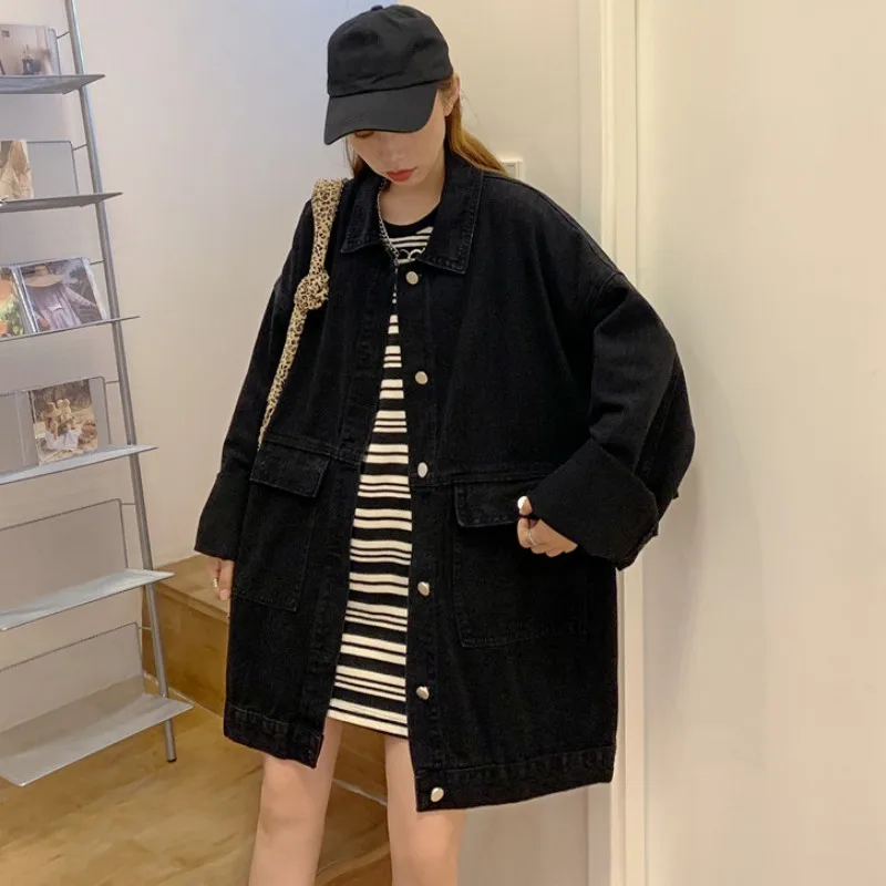 

Женское однобортное пальто в гонконгском стиле, Свободное пальто в Корейском стиле ретро на пуговицах с лацканами, осень 2023