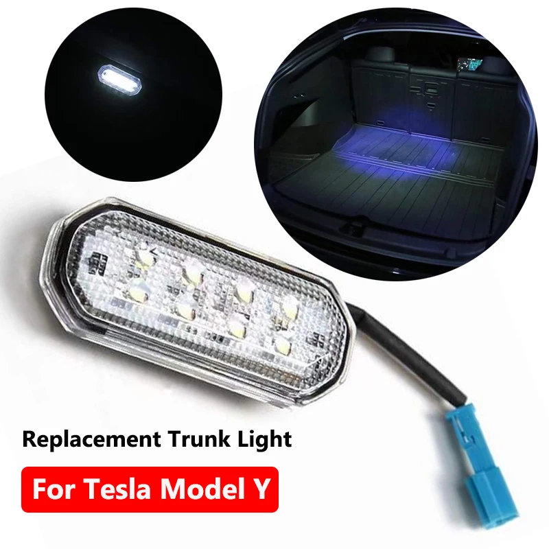 

Replacement LED Trunk for Tesla Model Y 8LED Beads Ultra-Bright Easy-Plug Lighting Upgrade LEDs Light Bulbs Kit Car Accessories