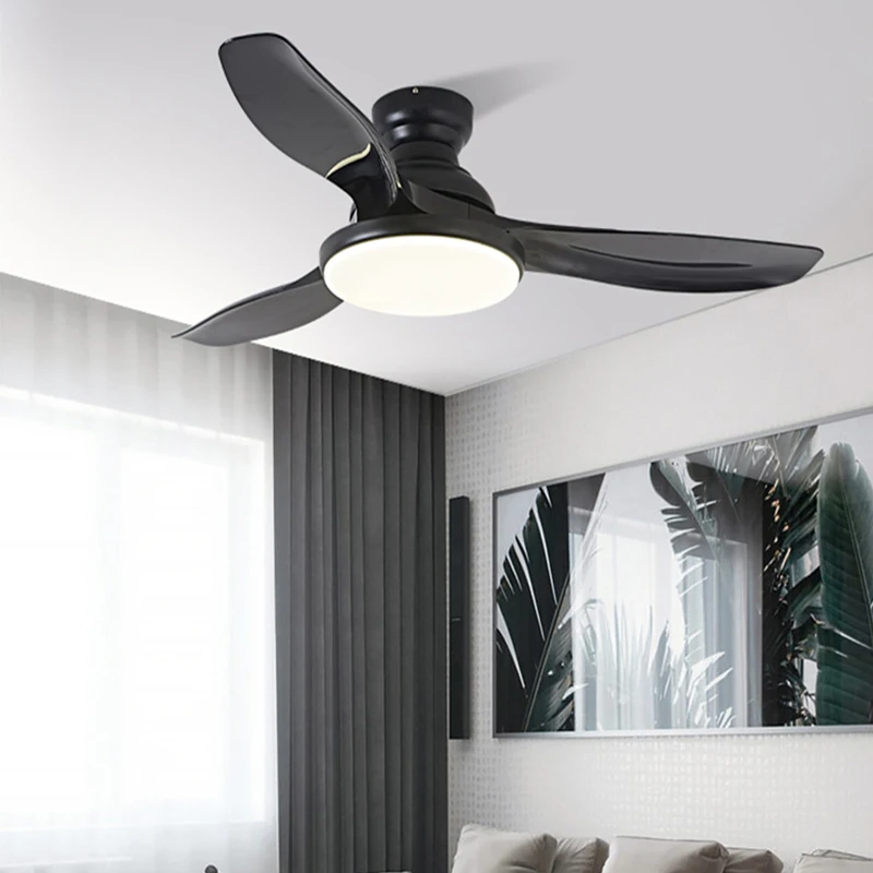 

Современный светодиодный потолочный вентилятор подходит для столовой, семьи, гостиной, спальни, потолочный вентилятор с лампой и пультом д...