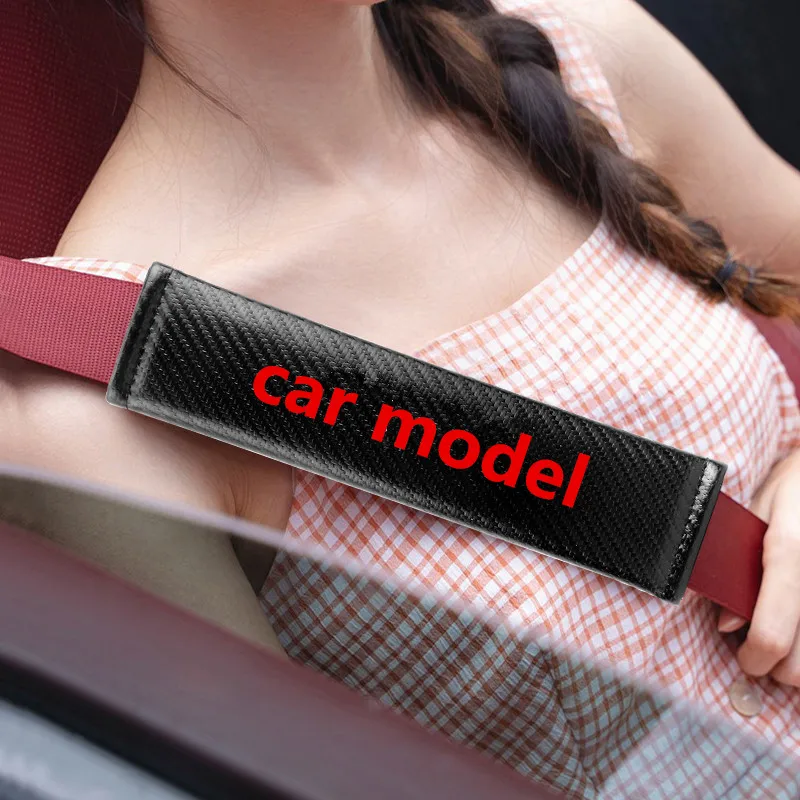 

For Land Rover Range Rover Evoque PHEV Discovery Sports Edition PHEV Car seat belt carbon fiber logo protection shoulder cover