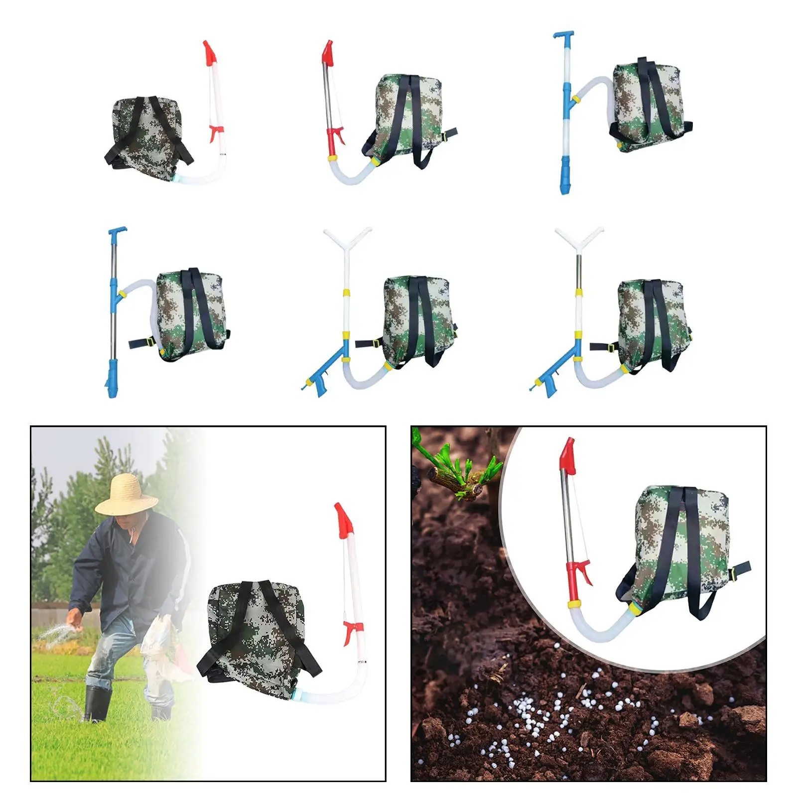 Расширитель удобрений Ручной портативный регулируемый дозатор на заднем дворе