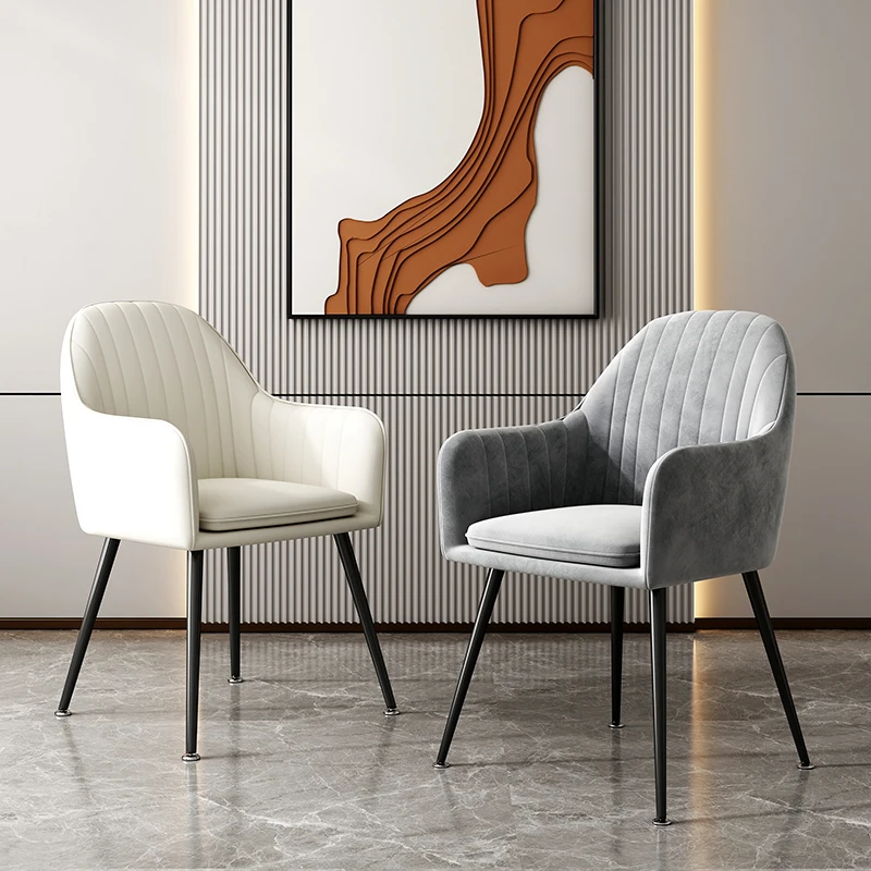 

Auxiliary Bedroom Dining Chair Modern Living Room Individual Nordic Ergonomic Office Dining Chair Desk Sandalye Furniture DX50CY