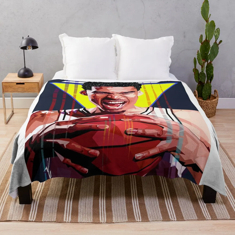 Виктор Уembanyama стиль wpap Bootleg винтажное одеяло 90-х годов в клетку летнее постельное