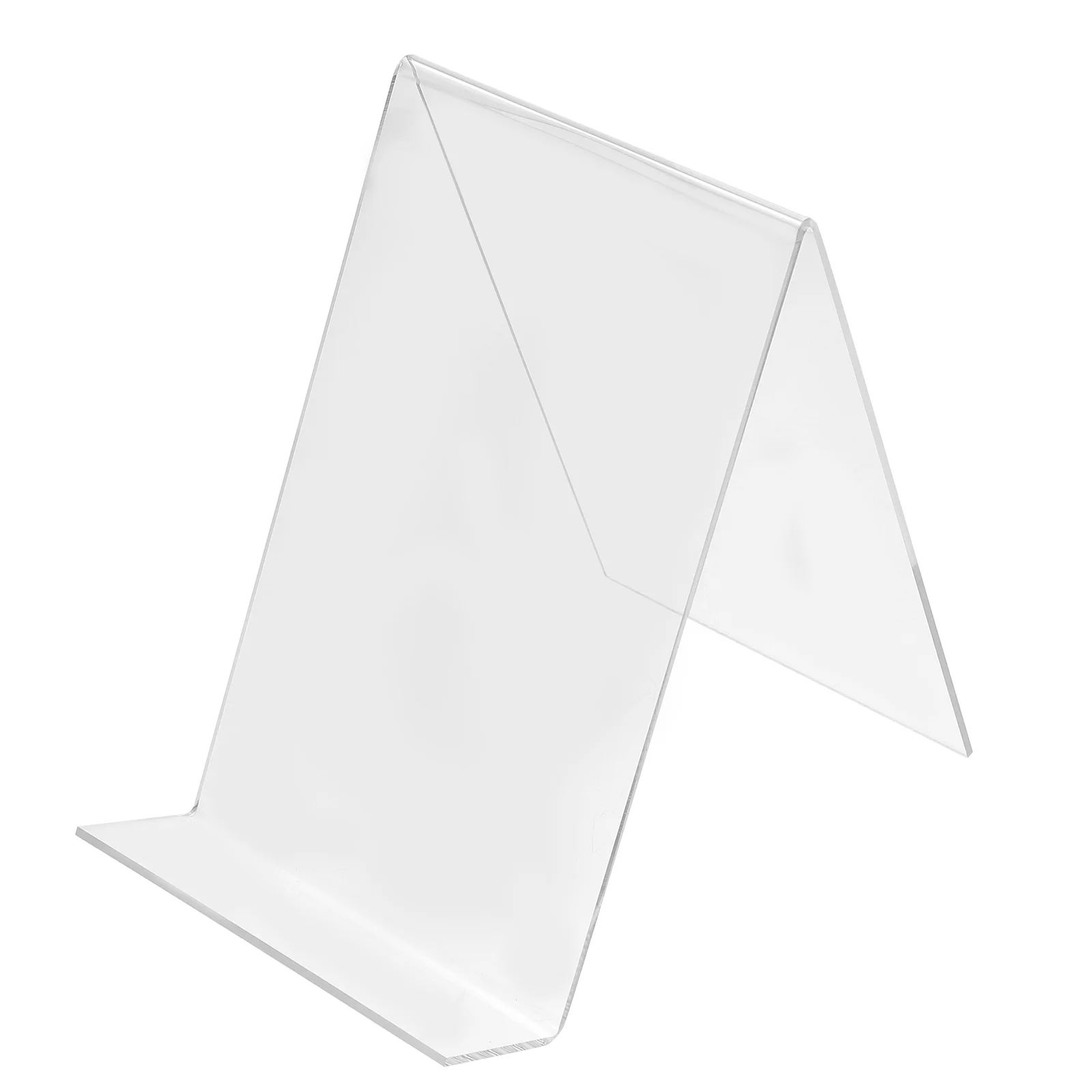 

Bookends Clear Book Organizer: Desk Transparent Book Stopper Book Holder Book Racks File Stands Bookshelf for Office Library