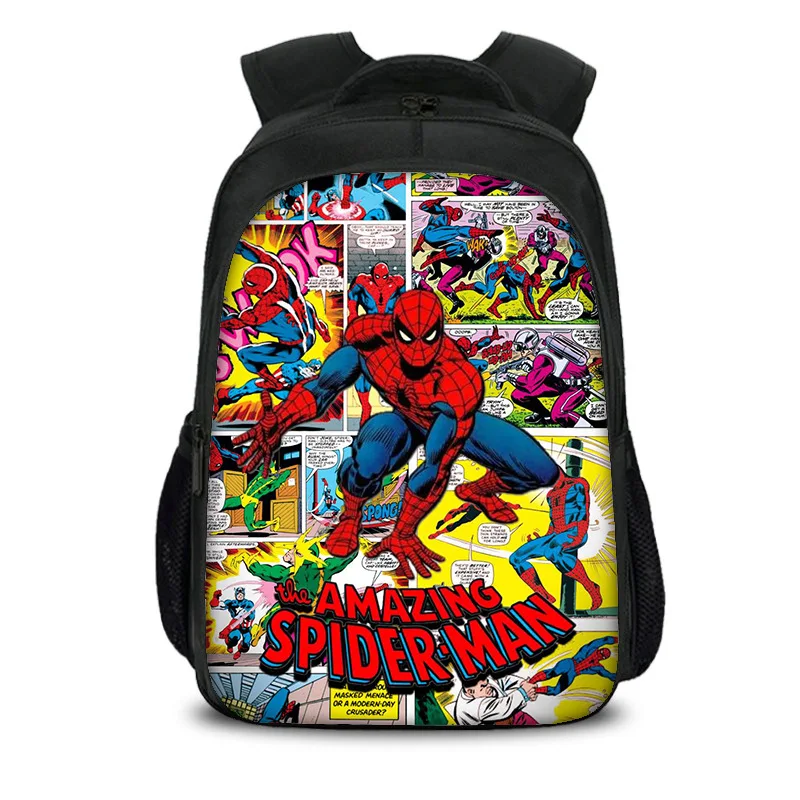 Original Disney Marvel Spiderman Children's Backpack Avengers 3D Print Boys Girls Laptop Backpack Kid Student School Bag Mochila