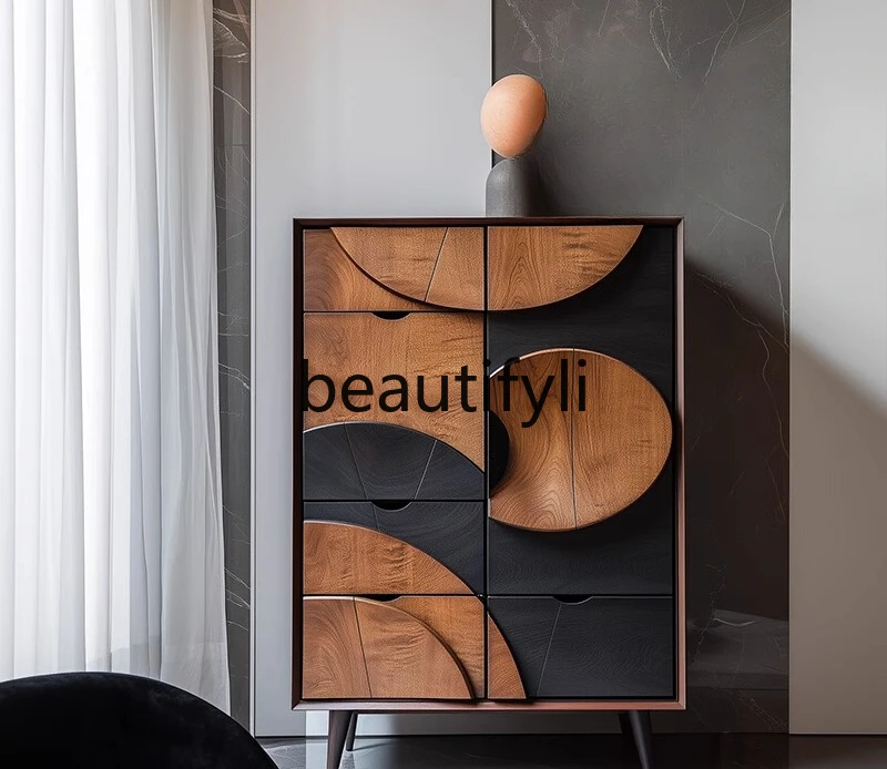 Художественный секретный шкаф. Персонализированный обеденный боковой шкаф в