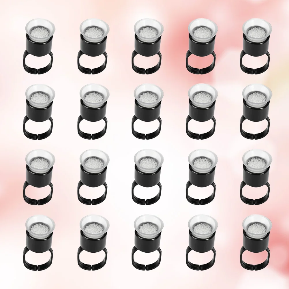 

20 шт. кольцевые чашки пигментный держатель для макияжа контейнер для татуировки для