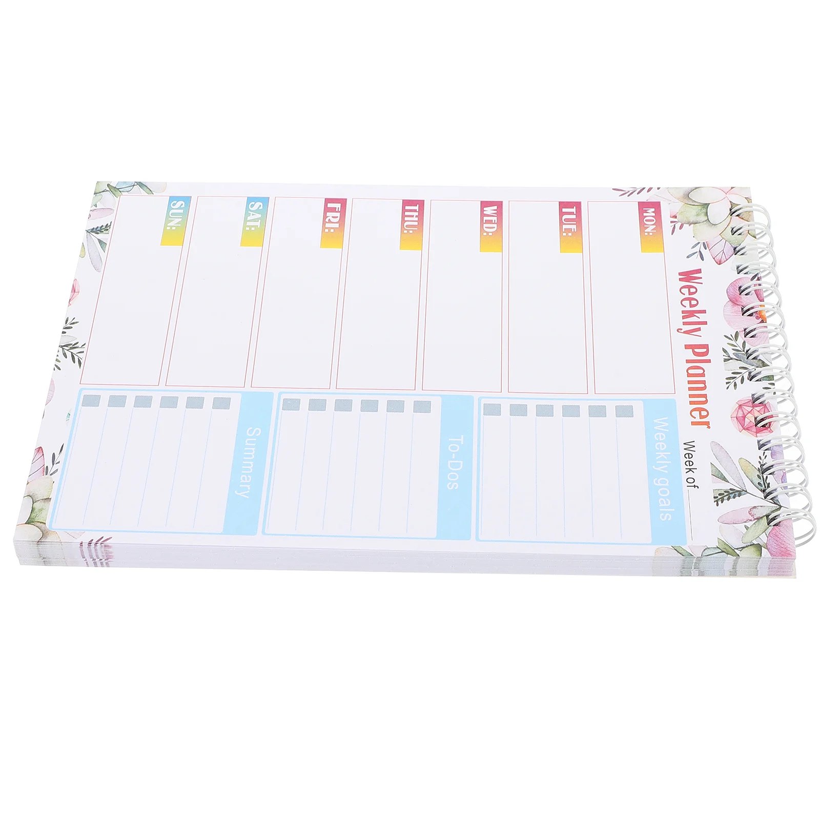 

Memo Pad Page Tabs School Pads Spiral Planner Notepad Planning Work Notebooks Grocery Shopping List Paper Schedule Notes