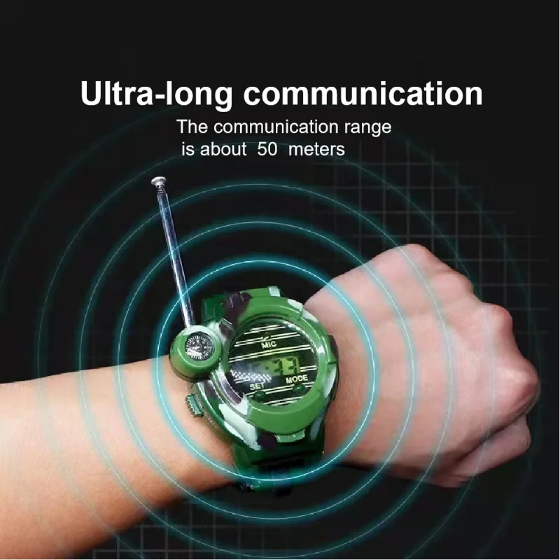 Seven-in-one Simulation Military Parent-child Game Mini Toy Boy Girl Birthday Gift Children's Phone a Pair Watch Walkie-talkie