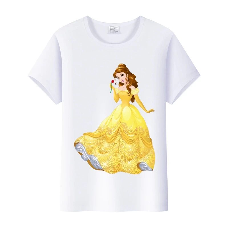 Toon Beauty And The Beast Princess Graphic Women T-shirt Cut