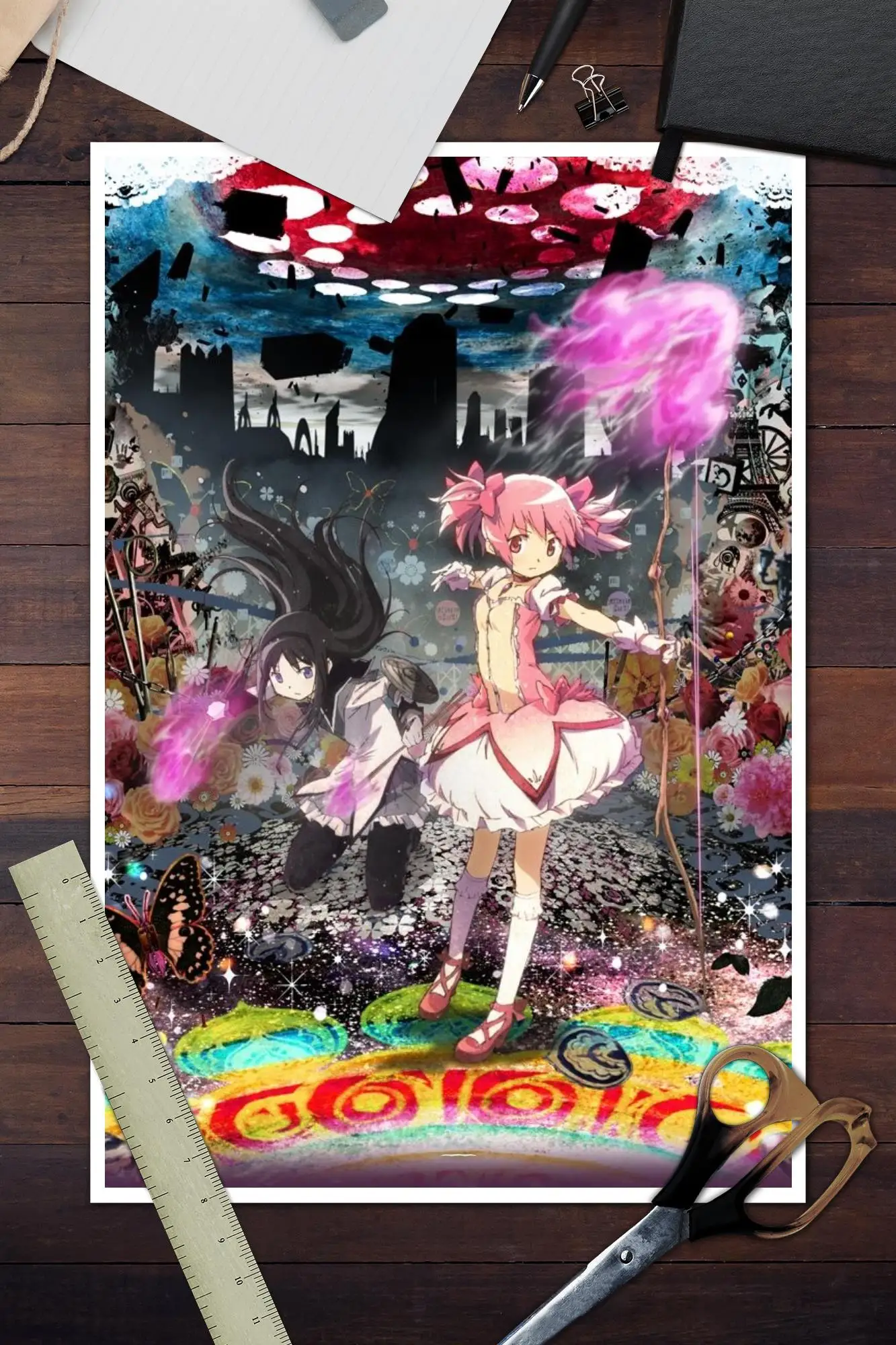 Плакат madoka magica настенный художественный плакат на холсте для современной семьи