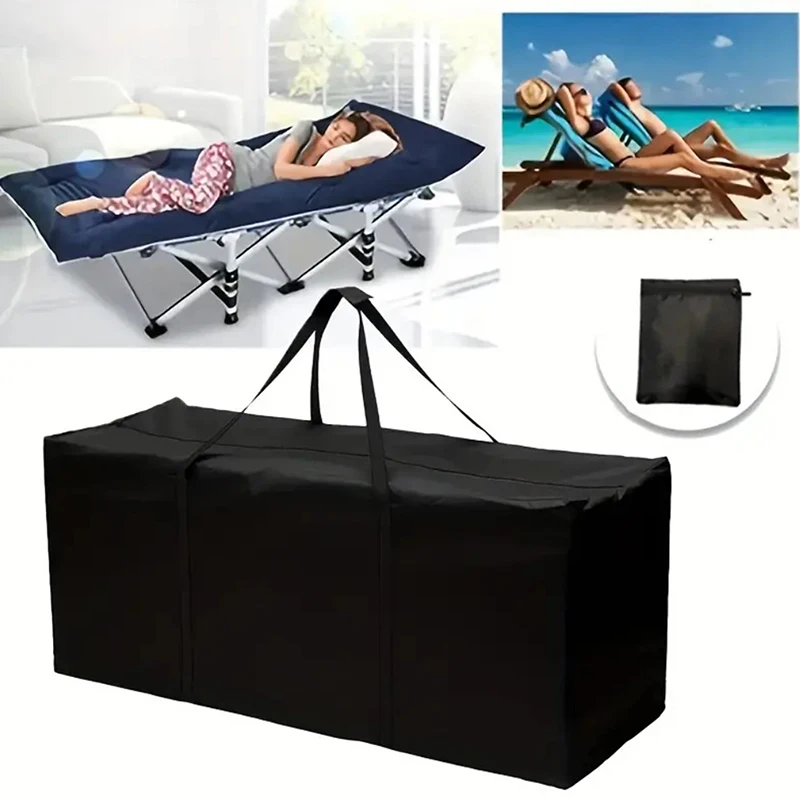 

Patio Cushions Cover Storage Bag Waterproof Outdoor Heavy Duty 210D Oxford Cloth Patio Protective With Handle And Zipper Dustpro