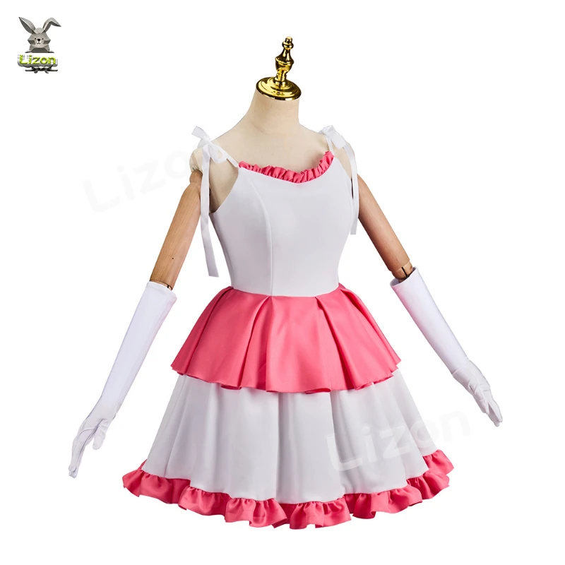 Мима костюм на Хэллоуин для взрослых женщин идеальное синее розовое платье