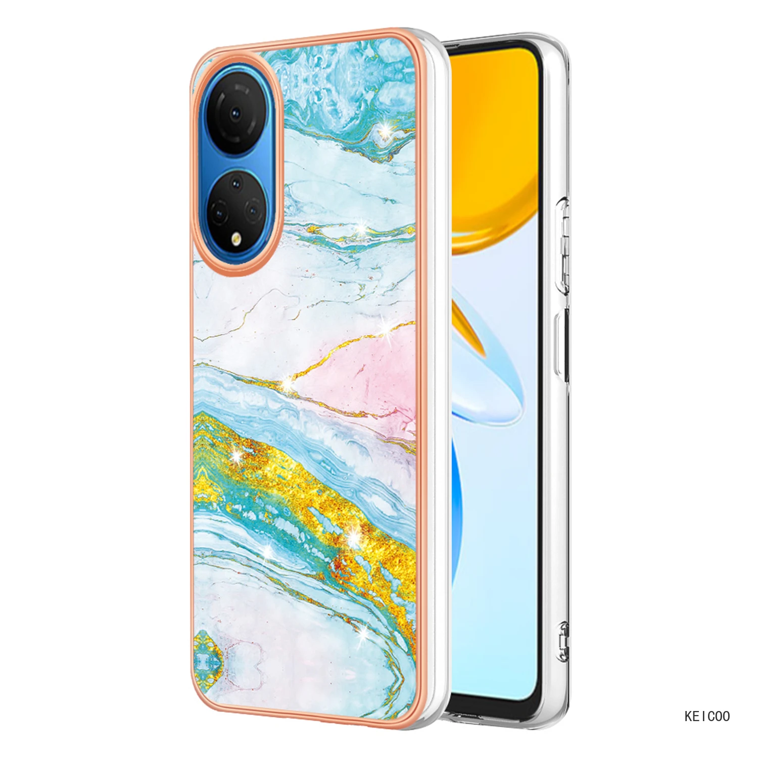 

Модная задняя крышка для Huawei Honor X7 X7a X8a X 7 7a 8a RKY-LX1, противоскользящий чехол для телефона, противоударный защитный чехол с рамкой