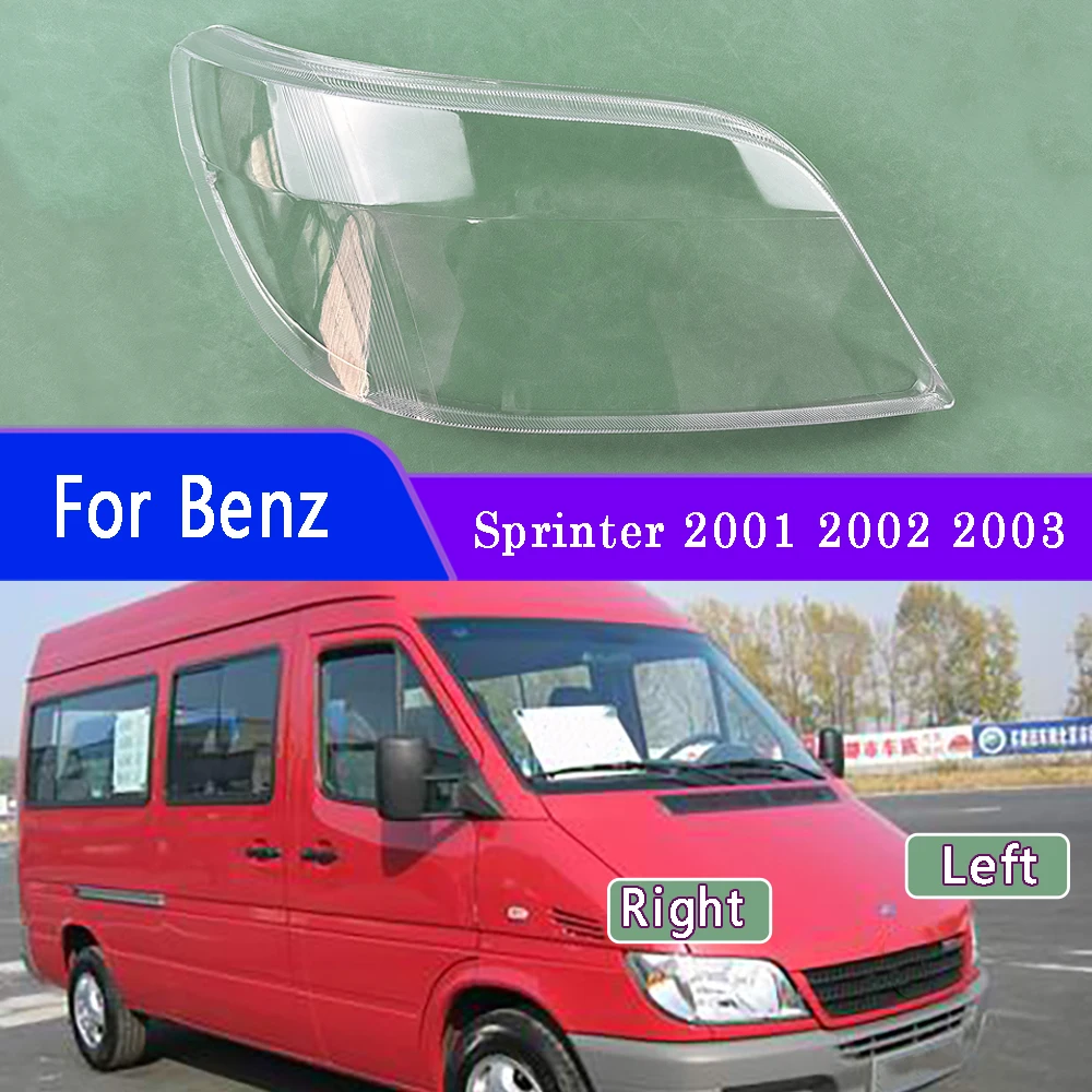 Для Benz Sprinter 2001 2002 2003 крышка фары прозрачный абажур линза корпус лампы маски из