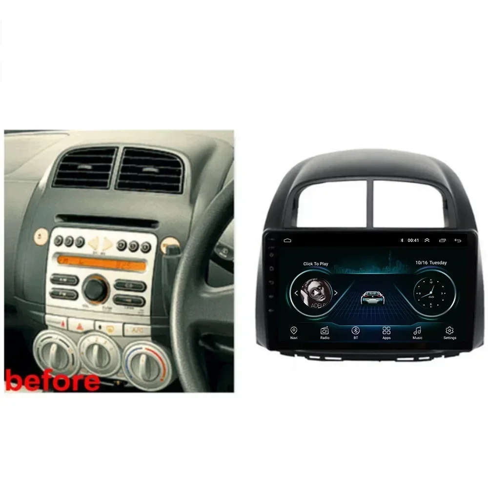 2 Din Android 13 Автомобильный стерео радио DVD GPS Мультимедийный видеоплеер 5G WiFi для Toyota