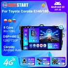 Автомагнитола NAVISTART на Android для Toyota Corolla E140150 2007-2013, мультимедийный плеер, Авторадио 4G, Wi-Fi, BT, Авторадио для Carplay