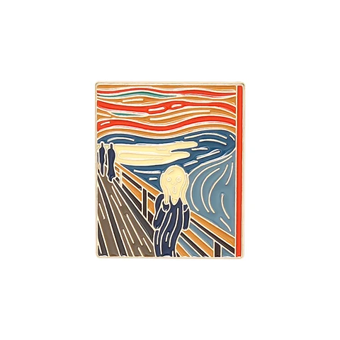 Броши на лацкан Ван Гога с изображением крика подсолнуха звездной ночи эмалевые булавки для рюкзаков художественные значки Ювелирные изделия Подарки оптовая продажа