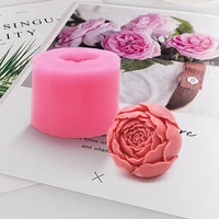 3d rose series candle silicone mould peony chocolate fondant baking mould cupcake jelly candy diy soap mould