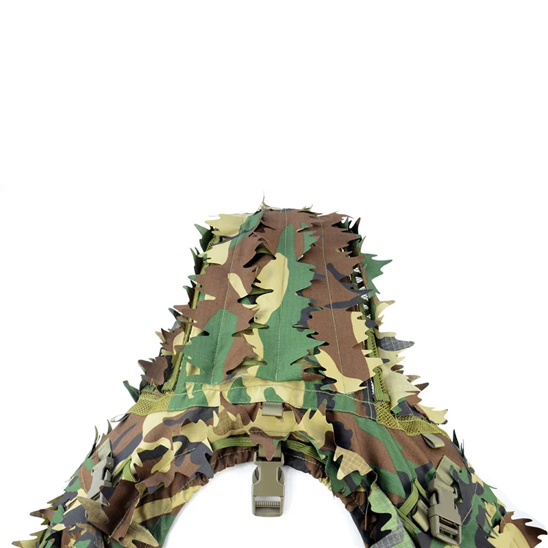 Фото Тактический маскировочный костюм, дышащий капюшон Ghillie Viper с объемными полосками и снайперским пальто для военных игр, охоты, CS №5