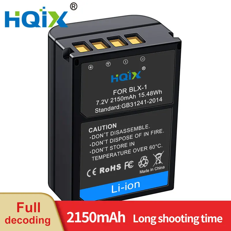 

HQIX for Olympus OM-1 OM1 Mirrorless Camera BLX-1 Battery Charger