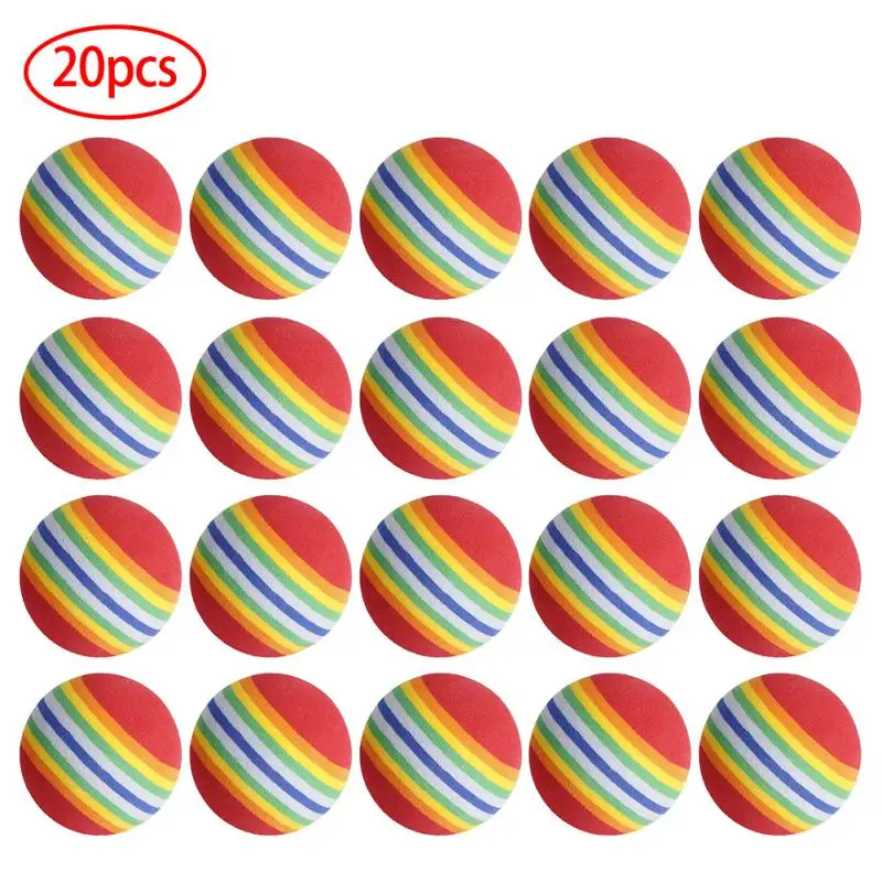 

Colorful Cat Toy Ball Interactive Cat Toys Play Chewing Rattle Scratch Natural Foam Ball Training Pet Supplies