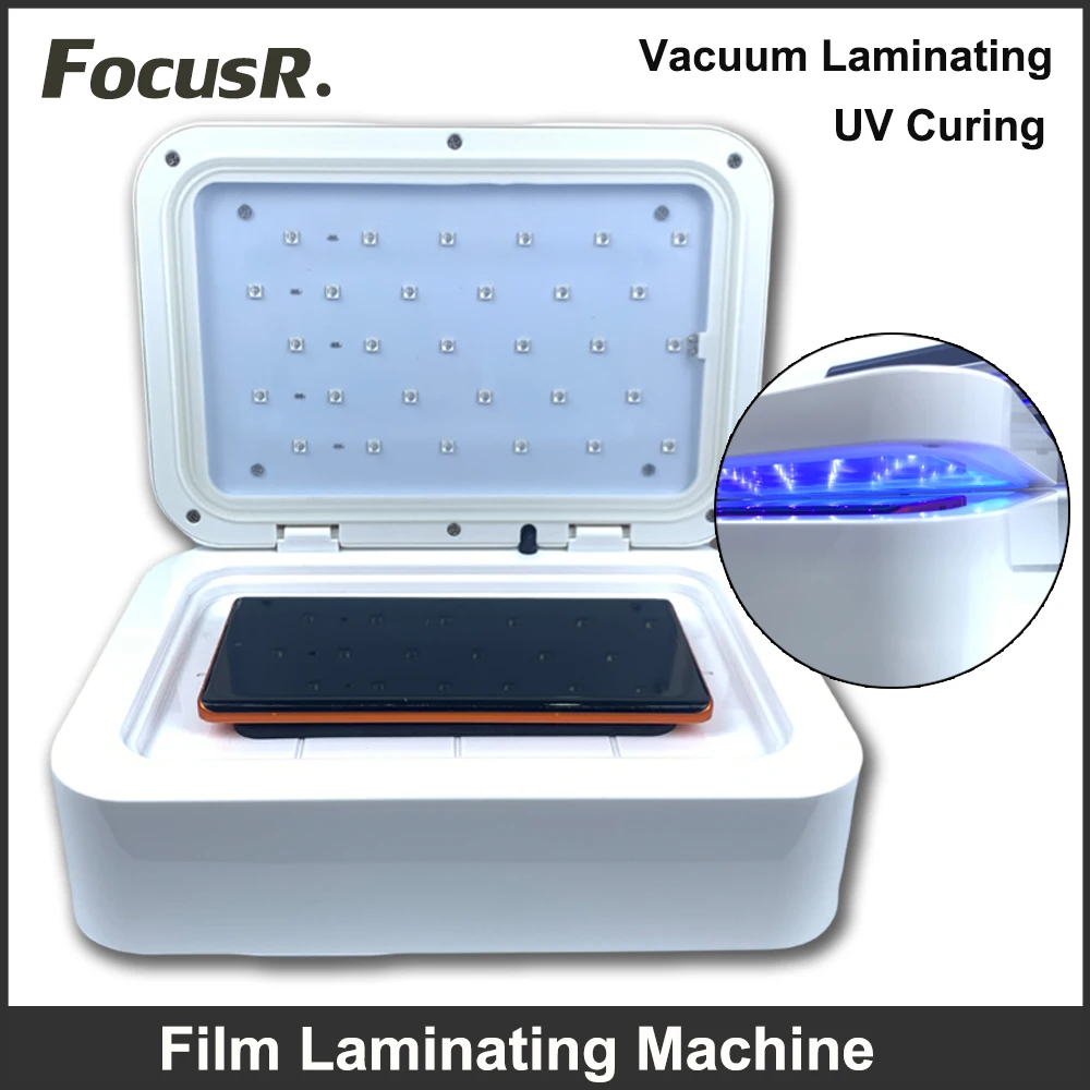 

Vacuum UV Curing Laminating Machine For Curved Screen MobilePhone Protector Flexible Hydrogel Film Laminator Bubble Remover Tool