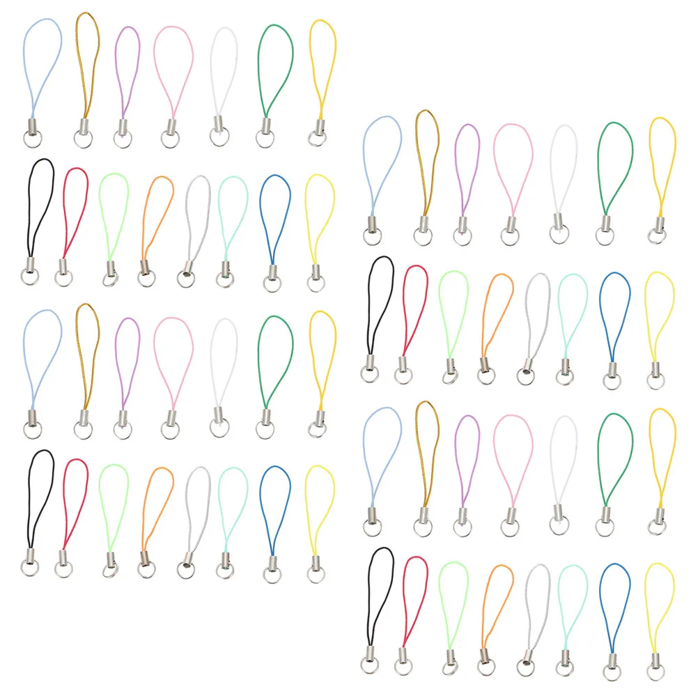 

200Pcs Cellphone Lanyards Strap Key Chain Hanging Phone Ropes Mixed Color
