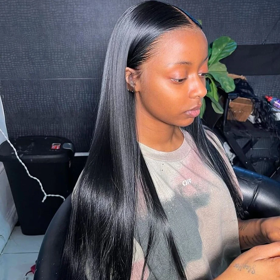 Straight Lace Front Wig Full Lace Human Hair Wigs For Women Human Hair 40 Inch 13x4 Bone Straight Human Hair Hd Lace Frontal Wig