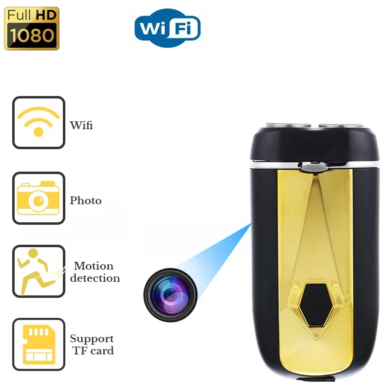 Wifi Mini Camera Hd Lens Portable Razor Micro Camcorder Real Time Wifi Remote Monitoring