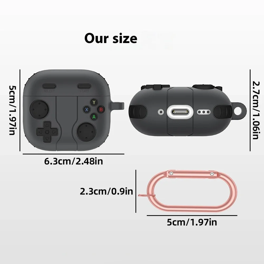 Силиконовый чехол для наушников Airpods 4 цвет в ассортименте