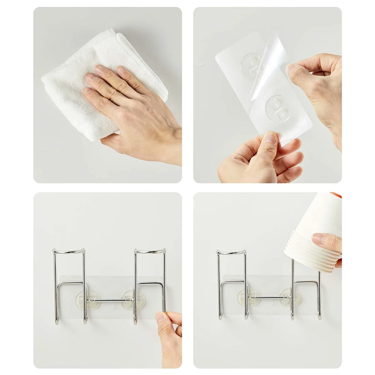 WORTHBUY настенная полка для хранения бумажных стаканчиков диспенсера воды