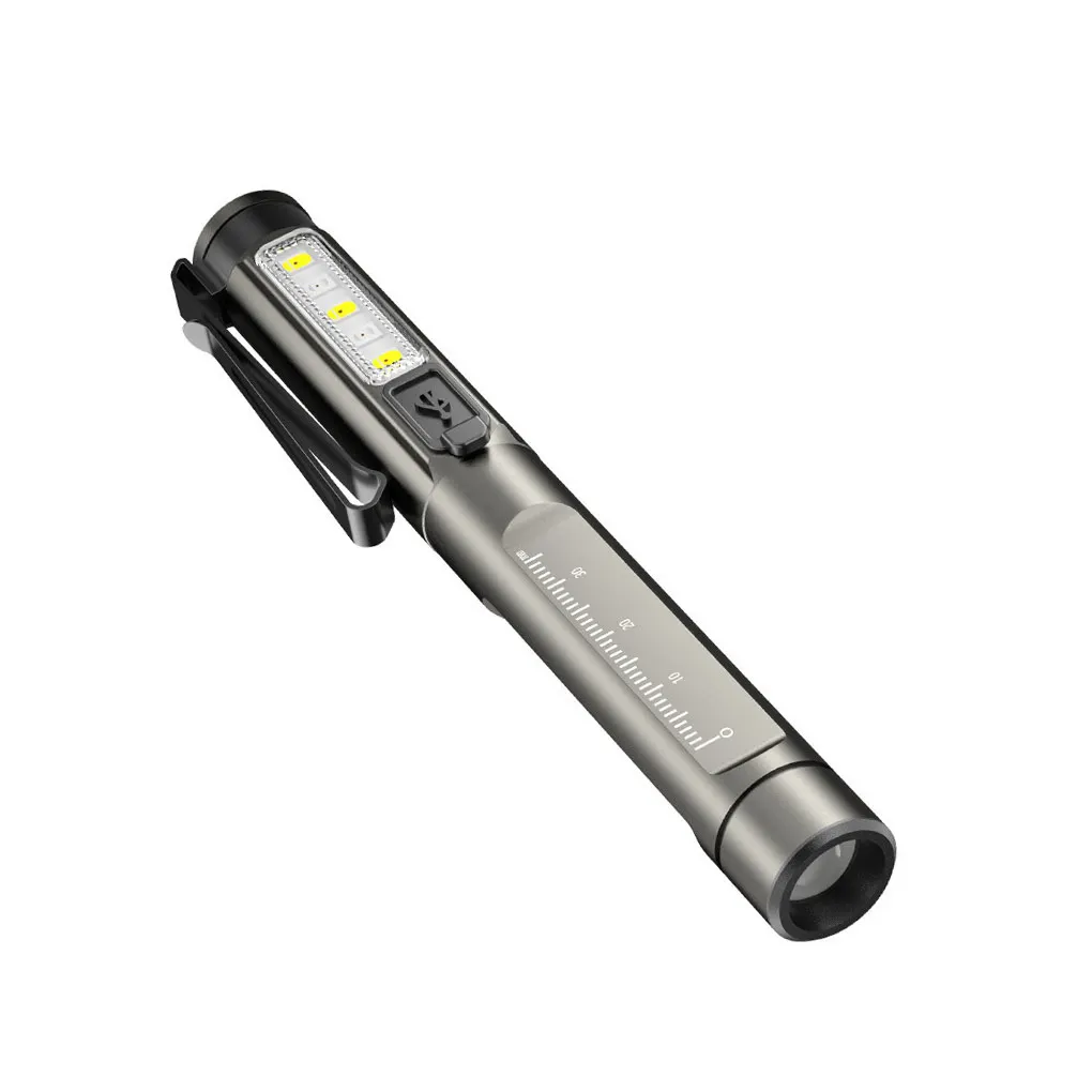 

Flashlight UV Multi Modes Skidproof Micro Lamp Precise Multifunctional USB Rechargeable Outdoor Lighting Doctor
