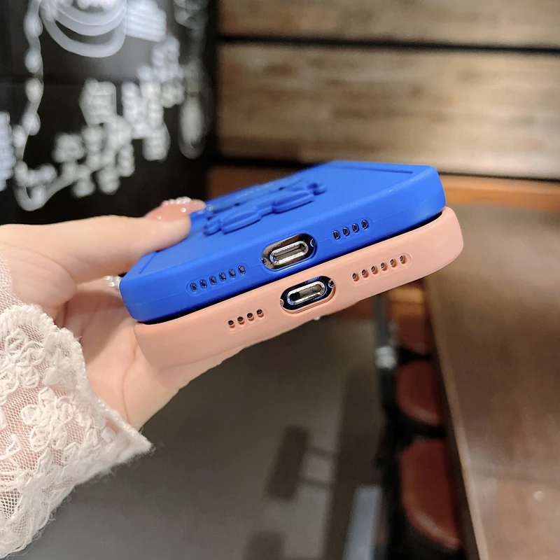 Креативный Мягкий силиконовый чехол для телефона с кронштейном астронавта iPhone 13