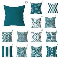 turquoise pillowcase decorative sofa cushion case bed pillow cover home decor car cushion cover hoard a of wind pillow case