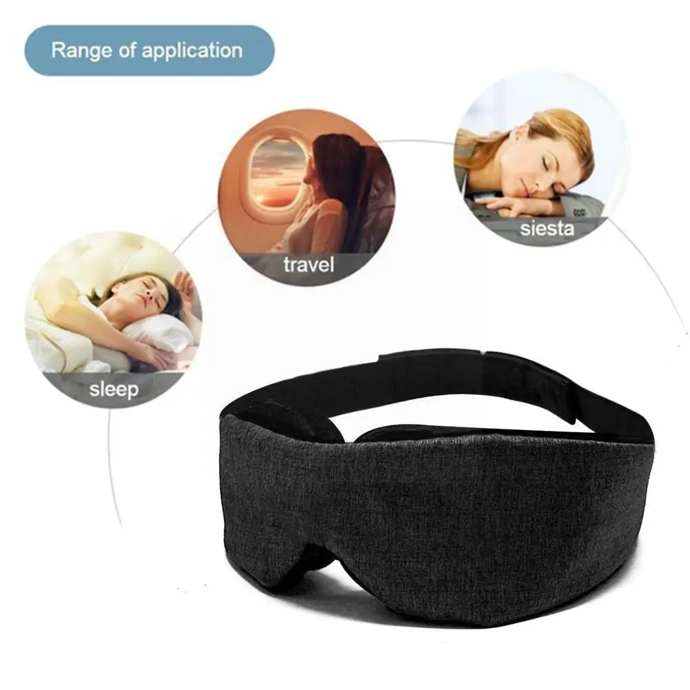 

Sleep Eye Sleep Cover Satin 3d Sleeping Eye Relax Strap Eyepatch Soft Padded Men Reusable Women Adjustable Blindf N4t6