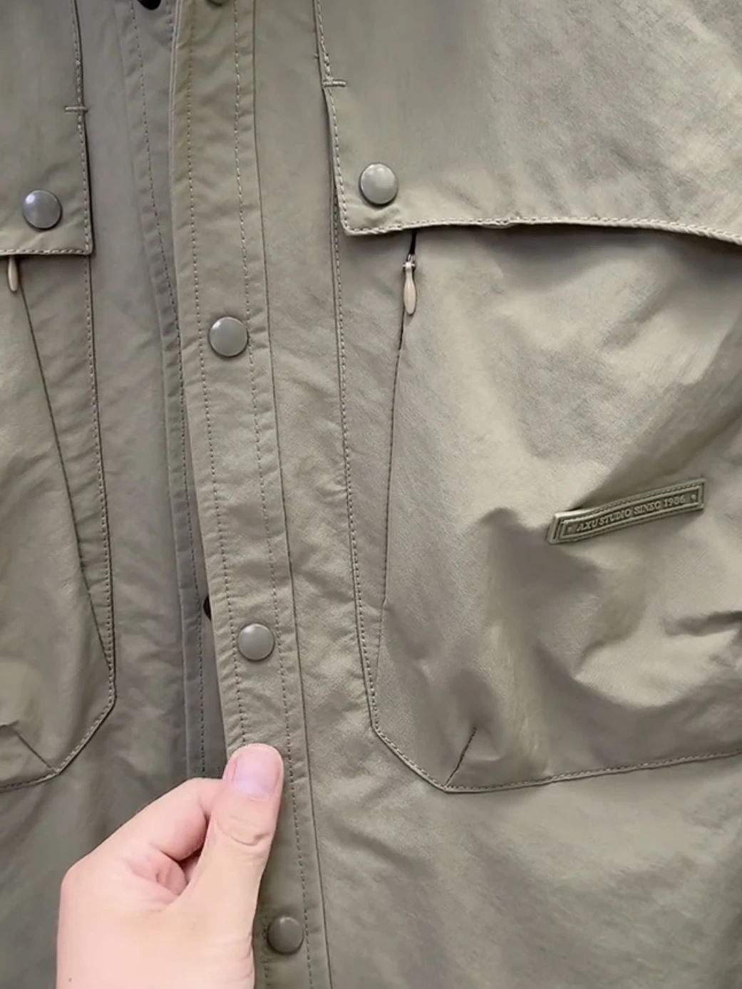 Autumn and Winter Deconstruction Draping Cutting/three-dimensional Cutting Casual Cargo Cotton-padded jacket Men's Fashion Br...