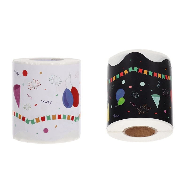 

1 Roll Bulletin Board Stickers Balloon Border Stickers For Classroom Decor, Black