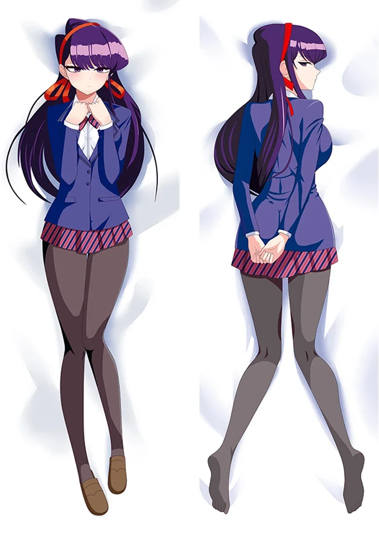 

Наволочка для подушки с аниме-декором Komi-san wa Comyushou desu Komi Shoko Dakimakura Waifu, двухсторонняя наволочка для обнимания тела, подушка