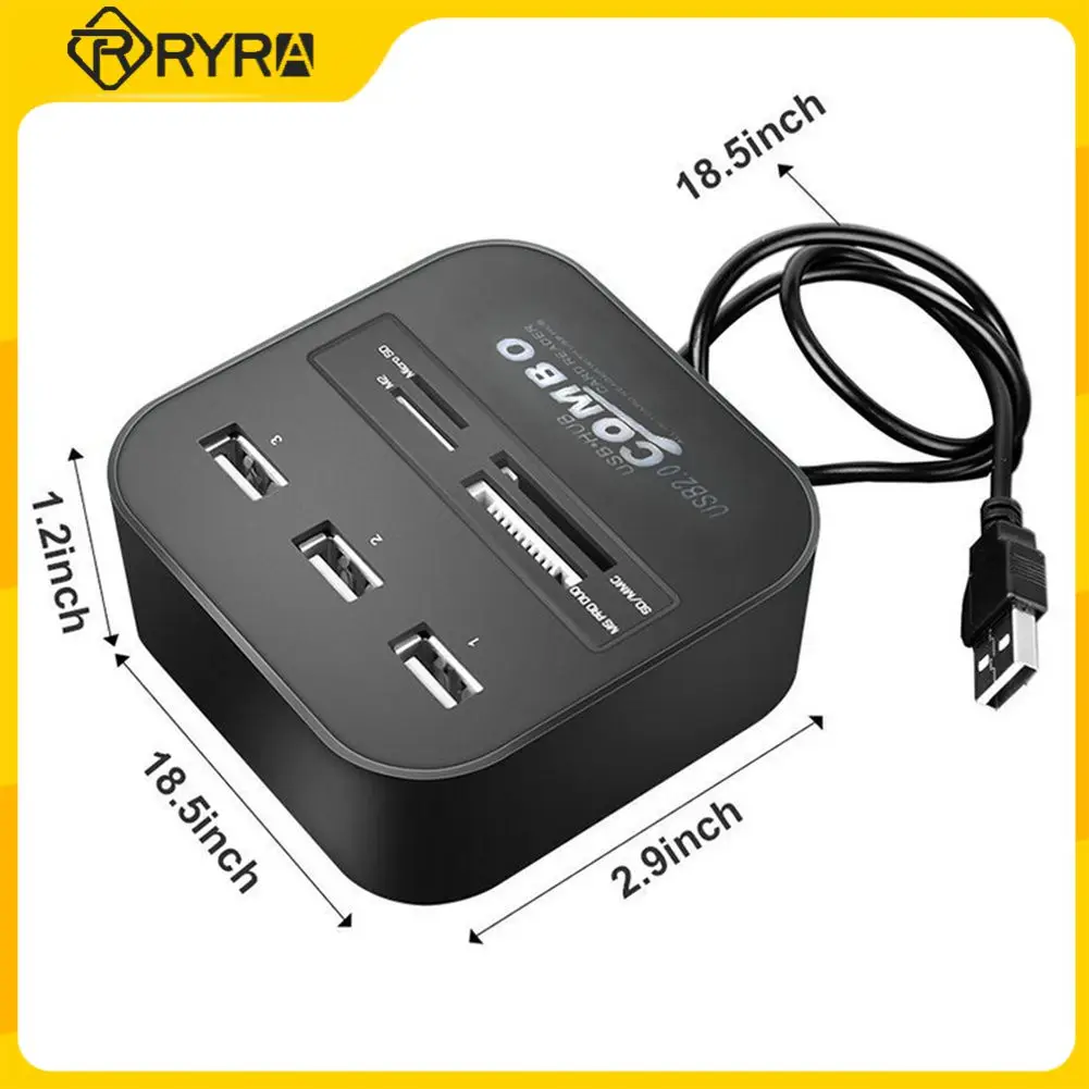 

USB-разветвитель RYRA, 3 порта, 2,0 TF, Micro SD