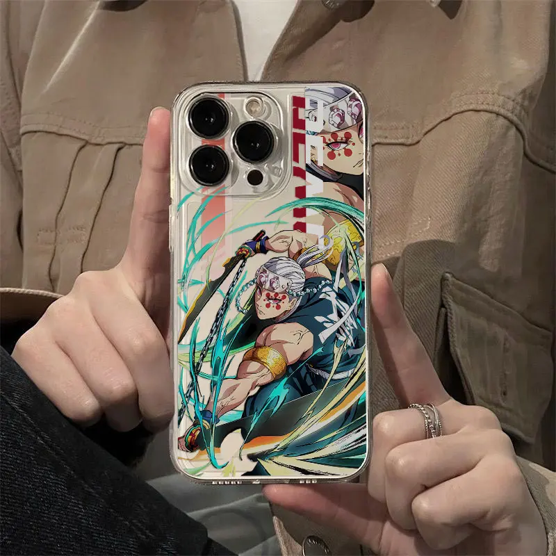 이wana przezroczysta obudowa Anime Demon Slayer do telefonu Xiaomi Redmi 13 12 12C 10 10C 9 9A 9T 9C 11T Poco X3 X4 Pro NFC GT 4G 5G