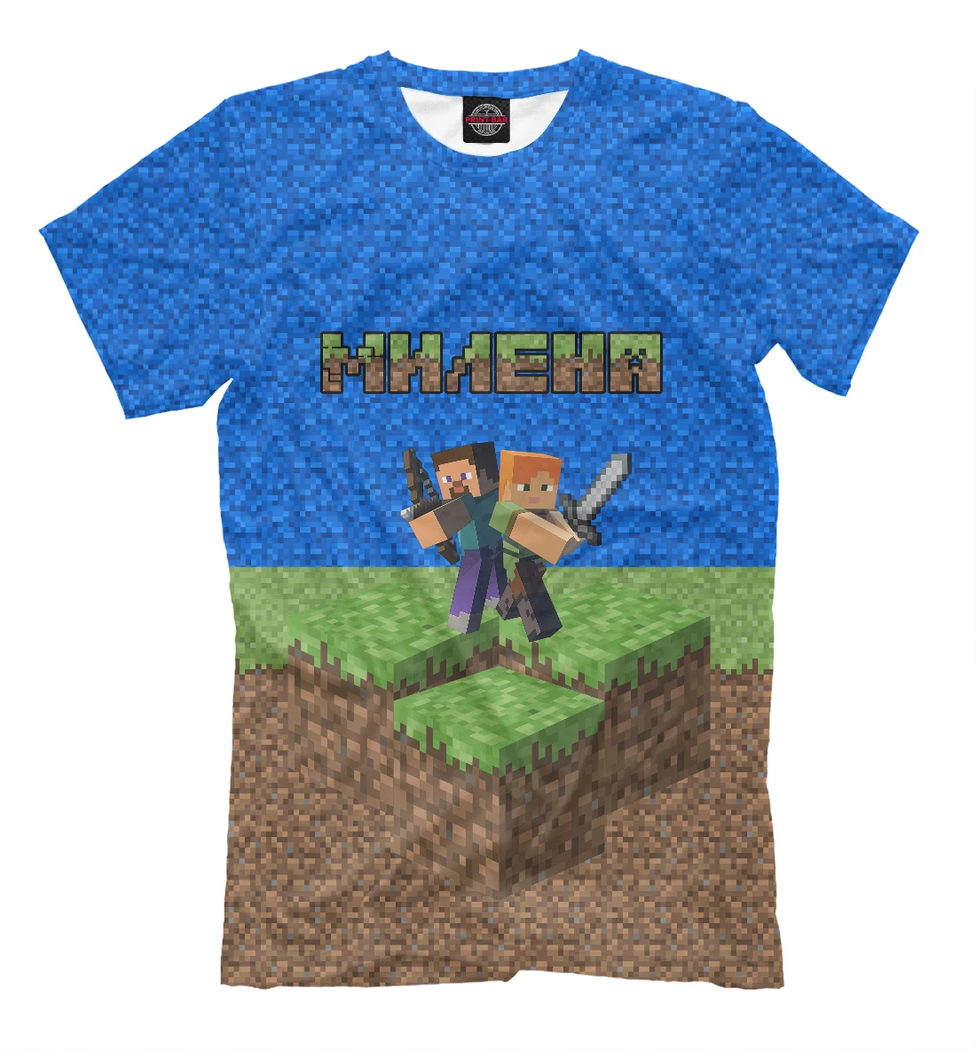 Футболка МИЛЕНА-MINECRAFT Имена - Разное |