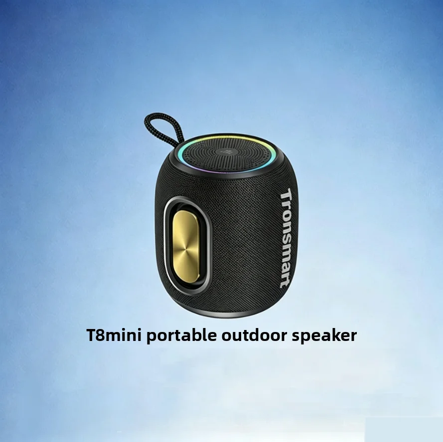 Фото Для портативной Bluetooth-колонки Tronsmart T8 Mini, 16 Вт, водонепроницаемая по стандарту IPX7, с объемным звучанием 360° °   Звуковое устройство с 20-часовой автономной работой для велопрогулок на открытом воздухе №3