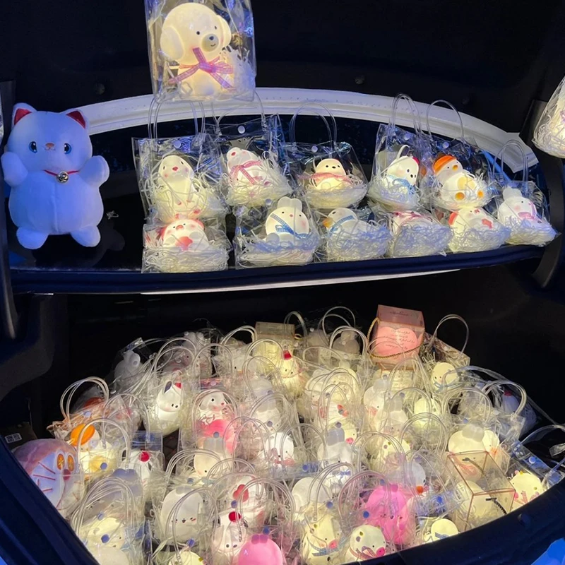 Ночник светильник для украшения спальни лунный свет Мультяшные животные лампы