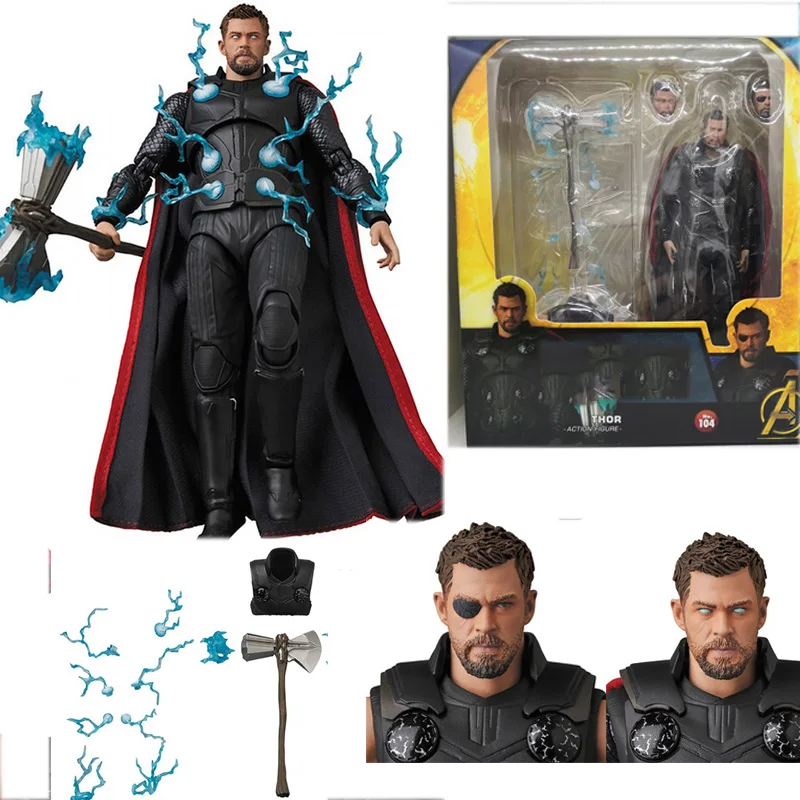 

Mafex Thor 104 фигурка Marvel Мстители Коллекционная модель игрушка Рождественский подарок