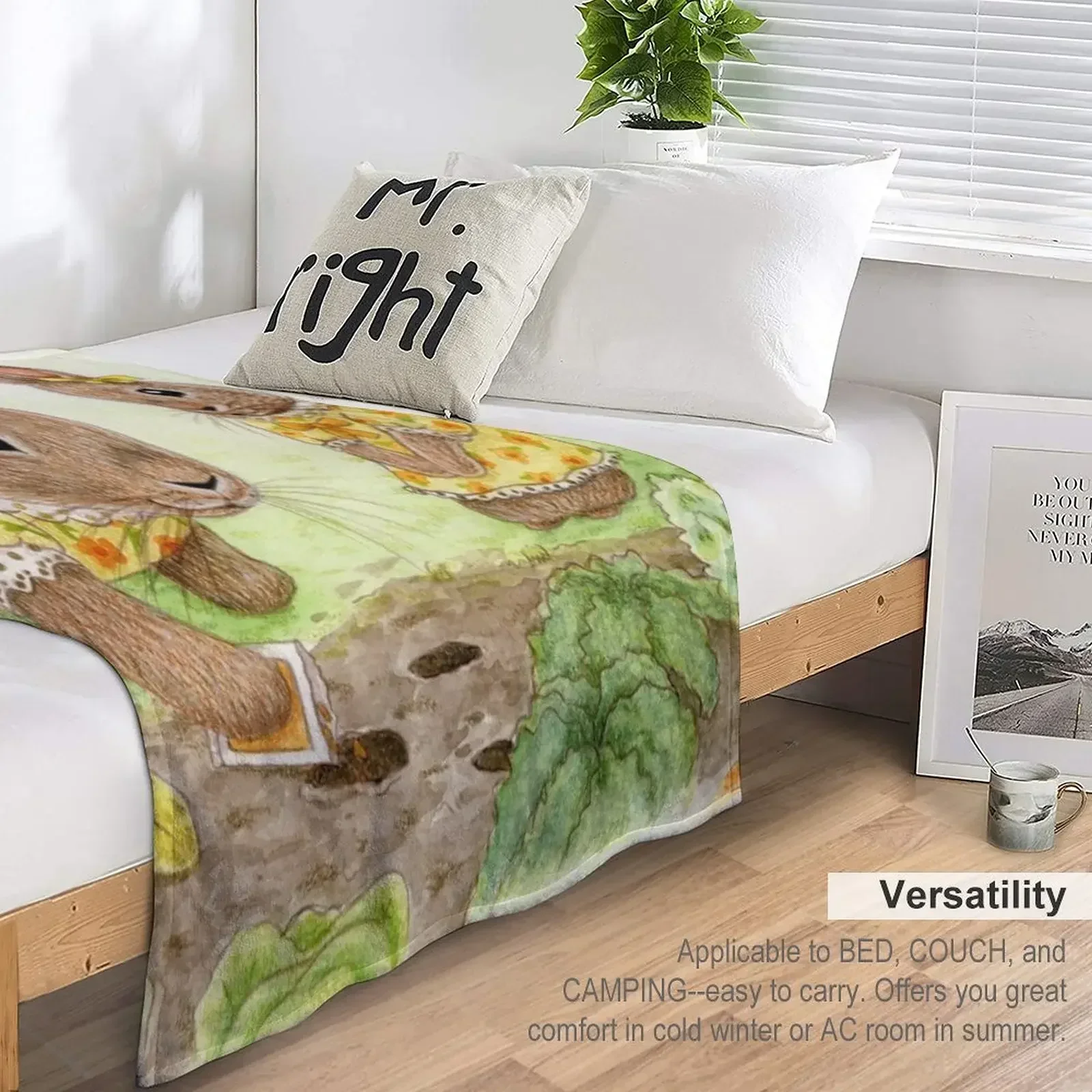 Одеяло Garden Bun Lesson одеяло для дивана фланелевые декоративные кровати одеяла