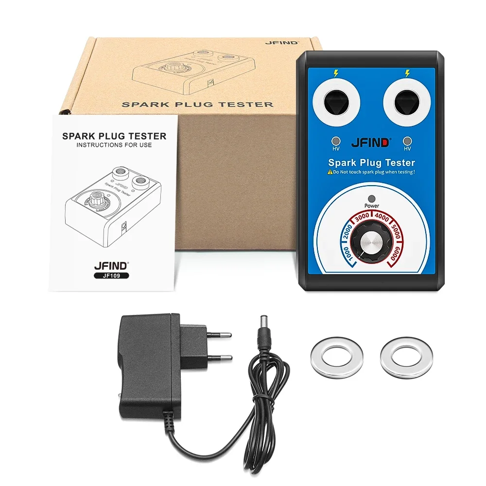 Тестер свечи зажигания Jfind JF109 13 мм с двумя отверстиями от 220 В до 12