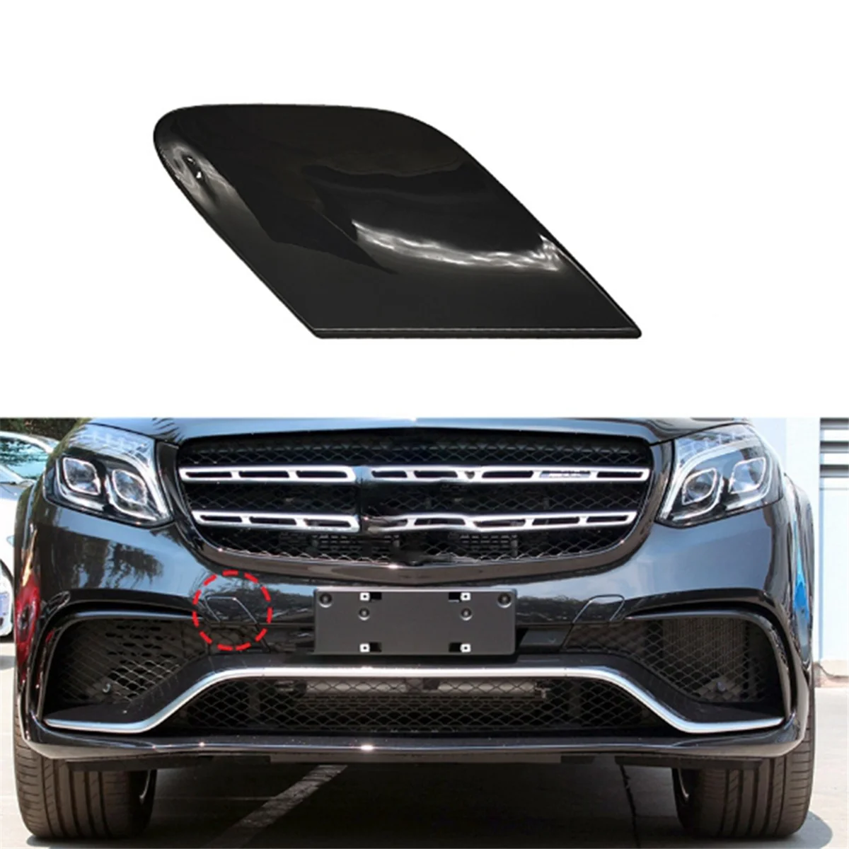 Передний правый бампер автомобиля крышка буксировочного крюка окрашенная